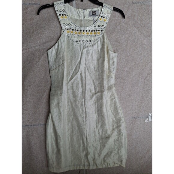 LAUNDRY BY DESIGN Beige Women's Rhinestone Dress Size 4 - Picture 10 of 10